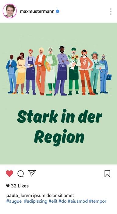 Instagram Beispielanzeige